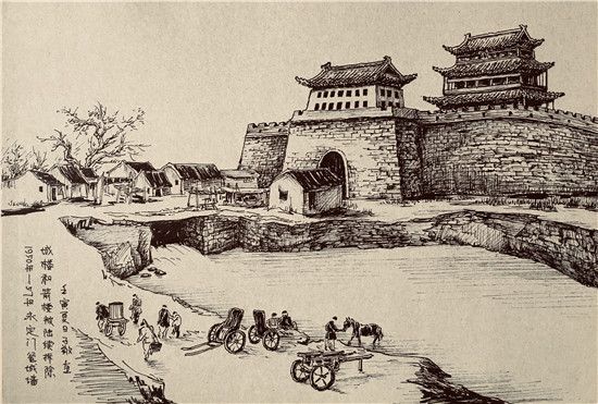 城之脊梁一 画家王健笔下的北京中轴线